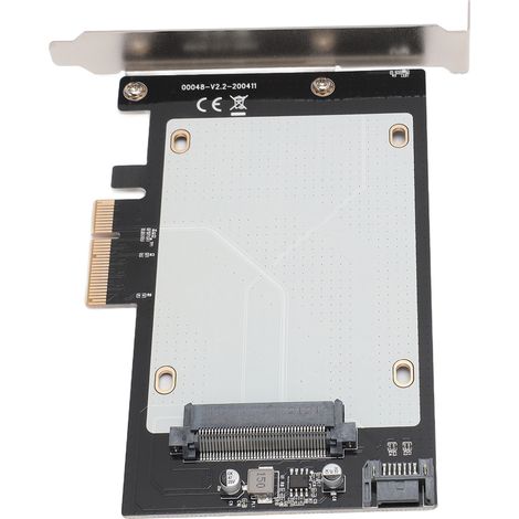 Carte adaptatrice PCIe vers U.2, carte adaptatrice PCIe 3.0 x4 vers SATA, carte adaptatrice pour disque dur SATA SAS U.2 2,5 pouces (1/5)