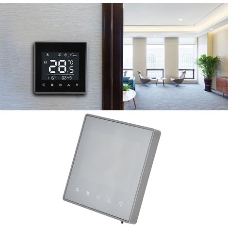 AC220V 8818F Temperaturregler, Klimaanlagen-Bedienfeld, Steuerung für Hotels/Krankenhäuser, Grau (1/5)