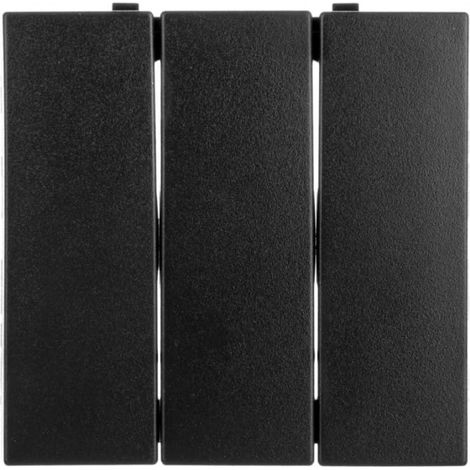 Clé triple en verre Berker B.1/B.3/B.7 pour interrupteur anthracite 16651606