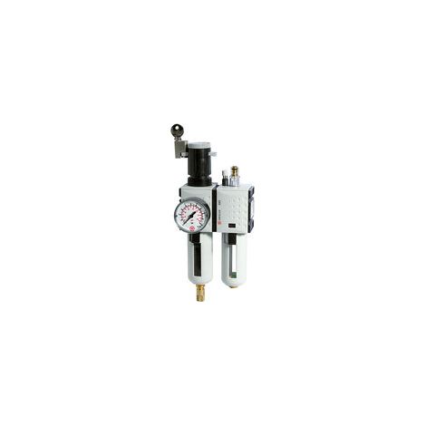 Riegler Wartungseinheit 2-tlg. »FUTURA«, PC, BG 2, G 3/8, 0,5-10 bar, VA (1/3)