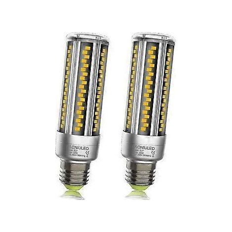 Ampoule LED E27 20 W 2500 lm, blanc chaud 3000 K, haute luminosité, équivalent à une ampoule halogène E27 200 W, angle de diffusion 360°, culot E27, non dimmable, sans scintillement, E2 (1/2)