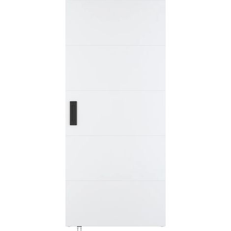 Porta scorrevole 83 x 210 cm in Legno e MDF con guida a scomparsa Bianco - SOMIRI (1/5)