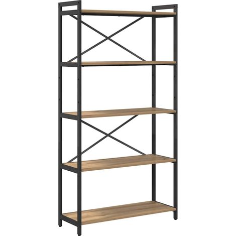 Étagère Chêne artisanal 80 x 30 x 155 cm Bois d'ingénierie (1/5)