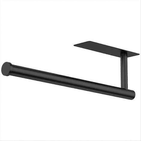 Essuie tout support sous meuble auto Adhesive sans Drilling acier inoxydable mural pour Cuisine maison RV noir (1/5)