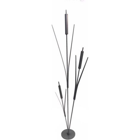Bullrush Cluster Garden Art - Steel - W43.2 x H121.9 cm - Bare Metal/Ready to Rust