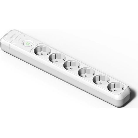 Regleta 6 Tomas + TT + Interruptor Famatel 2508 16A 250V