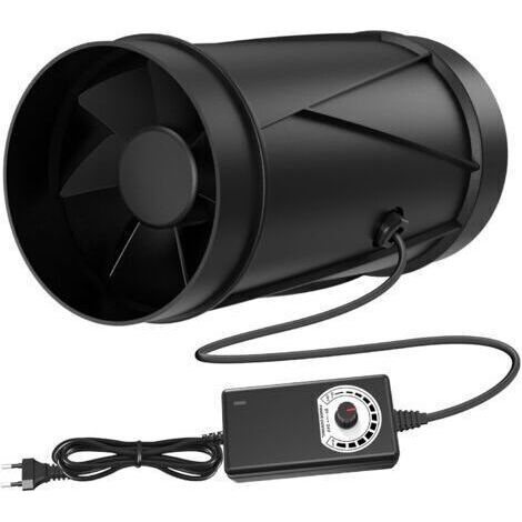 BUNTHAUS Ventilateur Extracteur d'air 100mm, 7W 221 m³/h Extracteur d air de Ventilation avec Contrôleur de Vitesse Variable Aérateur Extracteur d'humidité pour Caves, Garages, Tente de Culture (1/5)