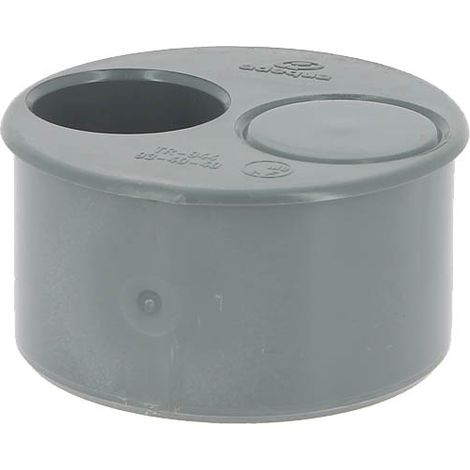 Adequa – Raccord de robinetterie tampon PVC réduit mâle-femelle Ø93-40 – Adaptation tube Ø100 – Pour espaces confinés