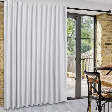 Rideaux de Porte coulissante de terrasse – Rideaux Extra Larges pour Porte en Verre, séparateur de pièce, Panneau de Rideau occultant Thermique avec Languette arrière et Passe-Tringle (1/5)