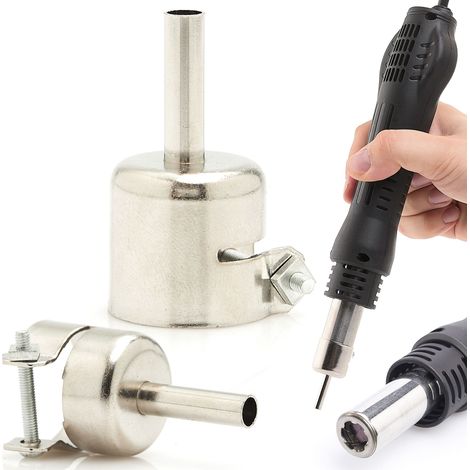 Buse droite, diamètre court 6 mm / longueur 20 mm 1196 pour station de soudage à air chaud