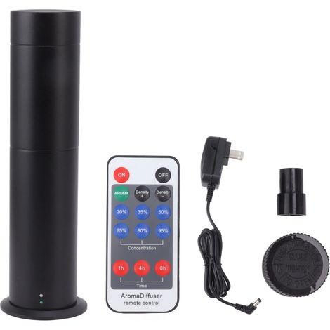 Ultraschall-Diffusor für ätherische Öle (120 ml) mit Fernbedienung – Schwarz, 100–240 V, für Schlafzimmer und Spa (1/5)