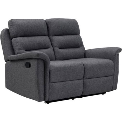 Canapé de Relaxation Tissu "Katonio" 140cm Gris Foncé (1/5)
