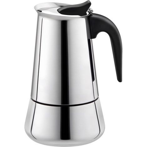 Espresso Coffee Maker, Stovetop Coffee Maker, Espresso Pot Coffee Machine, Italian Style 300ml Stainless Steel (1/5)