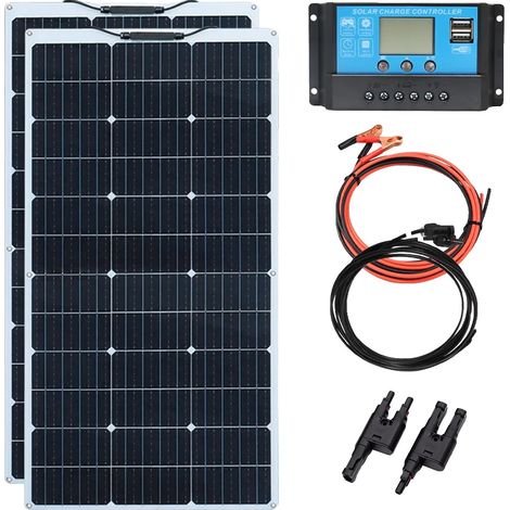Panneau Solaire Flexible, Haute Efficacité du Module 24%, Design Léger (1/2)