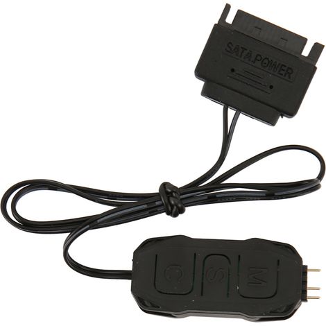 5V 3-Pin ARGB-Controller mit SATA-Stromversorgung, automatischer Drehzahl- und Helligkeitsregelung, Mini-Lüfter für PCs
