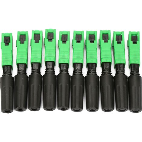 100 adaptateurs SC/APC connecteur fibre optique à insertion rapide pour FTTH (1/5)