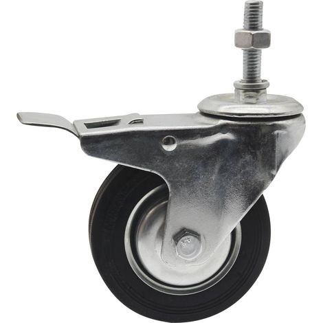 Paire de roues pivotantes avec frein ø100x30mm pour chariots OC 0711 et chevalets OC 0716 - SA 0711 - CLAS Equipements
