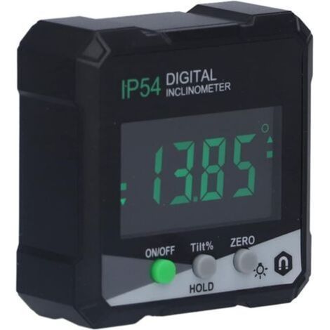Digitaler Neigungsmesser, Winkelmesser, Wasserwaage, Winkeldetektor, 360°-Magnet-LCD-Winkeldetektor (1/4)