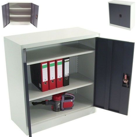 Aktenschrank Werkzeugschrank 93x90x40cm Büroschrank Metallschrank Spind 57010 (1/5)