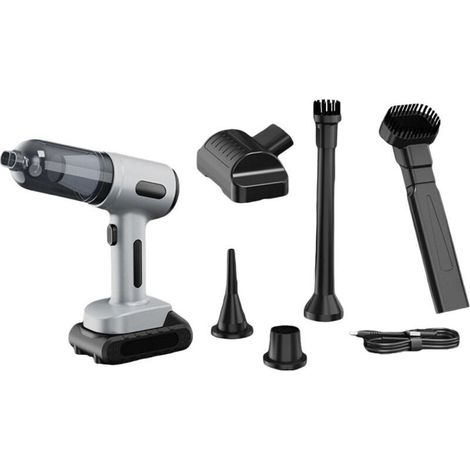 6-in-1 Akku-Autostaubsauger, Gebläse mit hoher Saugkraft, Scheibenbrecher, Gurtschneider (1/4)