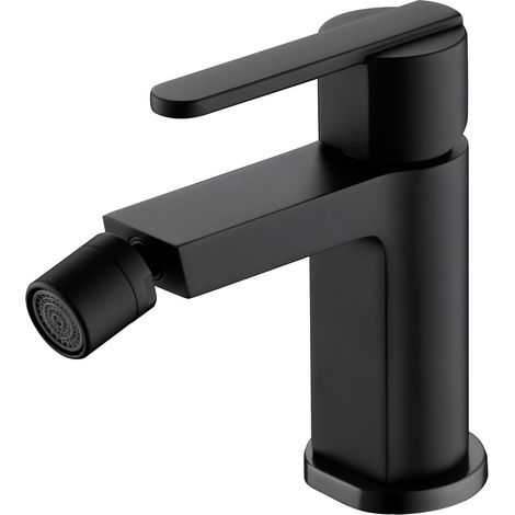 IMEX - grifo monomando bidé negro serie roma