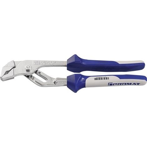 Pince multiprises longueur 250 mm envergure 6-46 mm poli gaines multicomp. av charnière cannelée