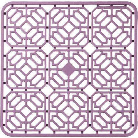 Tapis d'évier en silicone pour évier de cuisine Grille de protection pliable résistante à la chaleur Grille de séchage antidérapante pour fond d'évier en porcelaine en acier inoxydable de ferme (1/4)