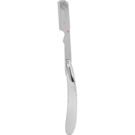 Professionelles Rasiermesser aus Edelstahl für Friseure und den Heimgebrauch, glänzend silberfarbene Oberfläche (Klinge nicht im Lieferumfang enthalten) (1/5)