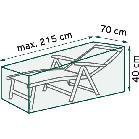TrendLine Schutzhülle Exclusive Sonnenliege 210x70x40 cm Abdeckung Gartenmöbel