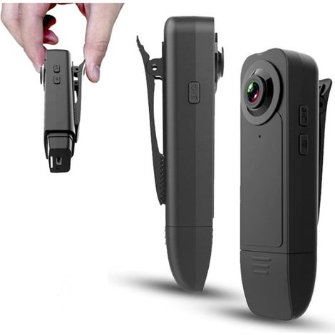 Mini caméra corporelle avec enregistrement audio/vidéo, petite caméra POV 1080p, enregistreur personnel portable DV, caméscope à vision nocturne pour la sécurité et l'enregistrement professionnel. (1/5)