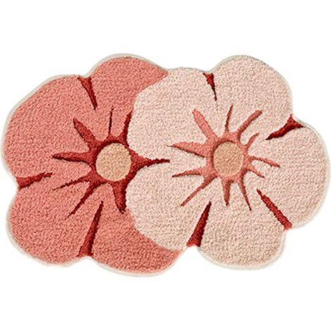 Tapis de bain mignon, absorbant et antidérapant, doux et lavable en machine, pour chambre, cuisine, salle de bain et toilettes, 3 (1/5)