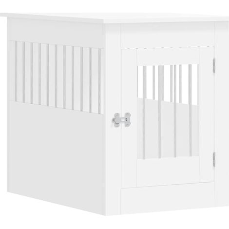 Dog Crate Furniture White 55x80x68 cm Engineered Wood vidaXL