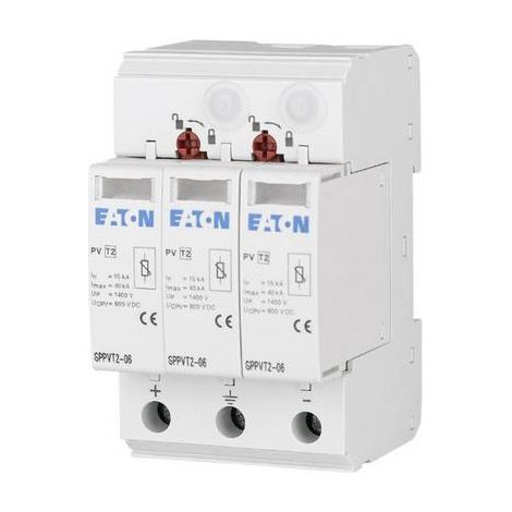 Eaton 176087 SPPVT2-06-2+PE-AX Dispositif antisurtension Protection anti-surtension pour: armoire de distribution 15 kA 1 pc(s) (1/2)