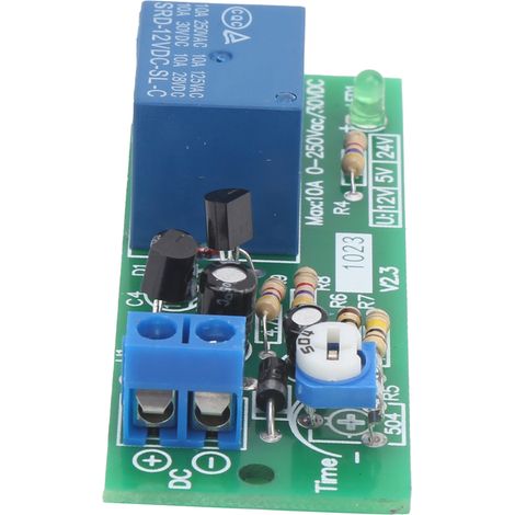 Module de relais temporisé, interrupteur de temporisation, équipement électronique de haute précision QF1023-A-10M, 0-10 minutes, 5 V CC (1/5)
