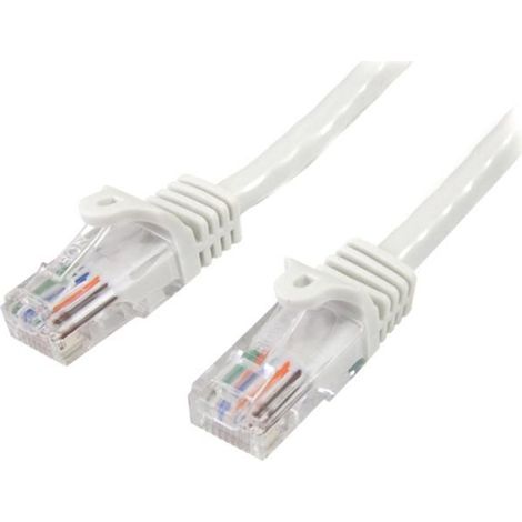 StarTech.com 7,0mCat5e Ethernet Netzwerkkabel Snagless mit RJ45 - Cat 5e UTP Kabel - Wei - Patch-Kabel - RJ-45 (M) bis RJ-45 (M) - 7,0m - UTP - CAT 5e - ohne Haken - wei (45PAT7MWH) (1/5)