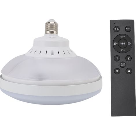 Ventilateur de plafond avec éclairage LED télécommande silence 35dB température couleur réglable variation progressives pour chambre intérieur extérieur blanc (1/5)