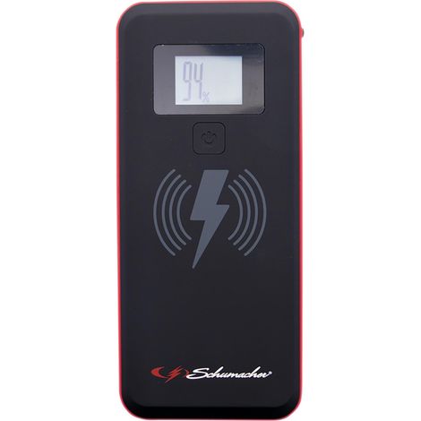 Draper 13751 Schumacher SL472 12V Lithium Booster and Power Bank with Wireless Charging, 1000PA