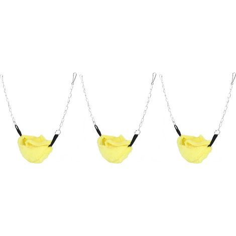 3 Pièces Niche Suspendue en Forme de Banane pour Hamster, Lit Hiver Chaud et Nid Douillet pour Petite Cage (1/5)