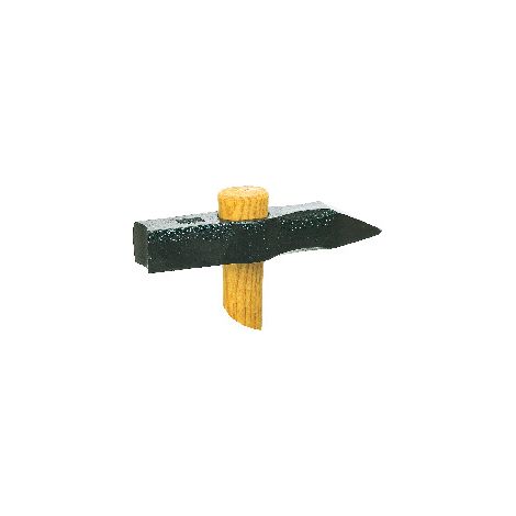 Têtu de maçon – 3,5 cm -Manche en frêne  – Tête creuse et pointe décentrée – Outil de maçonnerie robuste, souple et certifié PEFC