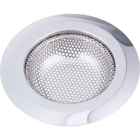 Filtre d'évier de cuisine 11 cm, crépine anti-obstruction en acier inoxydable, panier de vidange en maille. (1/3)