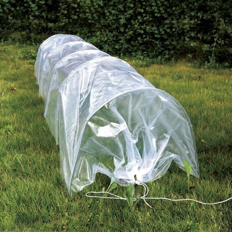 Lot de 2 Tunnels de Jardin faciles à Utiliser en polyéthylène pour semis - Réchauffe Le Sol Avant la Plantation - Protège Les Plantes tendres - 3004545cm (L x l x H) (1/5)