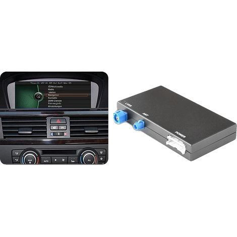 Adaptador CarPlay y Android Auto, conectividad inalámbrica, compatible con BMW Serie 3/5 E60 E61 E62 E63 E90 E91 E92 E93, compatible con Bluetooth, sistema CIC (1/2)