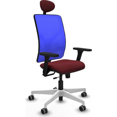 Chaise de bureau piqueras y crespo Motilla bleu cuir synthétique (1/2)