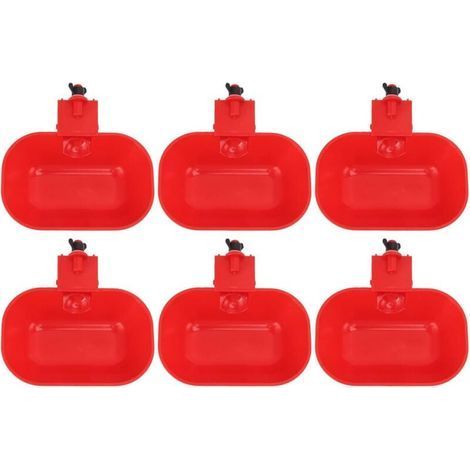 6 Stück automatische Trinknäpfe für Geflügel, große verdickte ABS-Trinknäpfe, automatische Trinknapf für Hühner, Hunde, Enten mit G1/8 Außengewinde (1/5)
