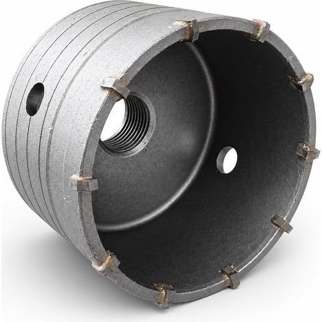 Carotteuse Ø 80 mm pour maçonnerie, béton, béton et pierre – Couronne pour perceuse avec filetage M22, compatible avec tiges SDS Plus et SDS Max pour installations et rénovations (1/5)