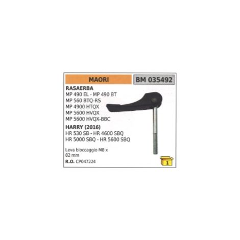 Palanca de bloqueo M8 x 82 mm MAORI segadora MP490EL MP490BT MP4900HTQX HR530SB