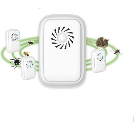 EASYCOMFORT Anti Moustique Ultrason, Ultrason Souris Et Rat Appareil Ultrason Anti Souris,Piege A Souris Ultrason Haute Puissance Anti Rongeurs, Rats, Fourmis, Cafards, Insectes Nuisibles (1/5)