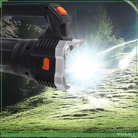 Lampe de poche LED portable - FAFEICY - Fafeicy - 4 cœurs LED - USB rechargeable - Batterie 1800 mAh (1/5)