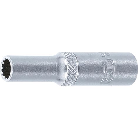 Llave de vaso Gear Lock, larga  entrada 6,3 mm (1/4")  6 mm (1/3)
