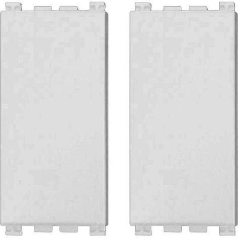 Cache-clé ETTROIT couleur blanc compatible avec Vimar Arke (lot de 2) - VA0100B